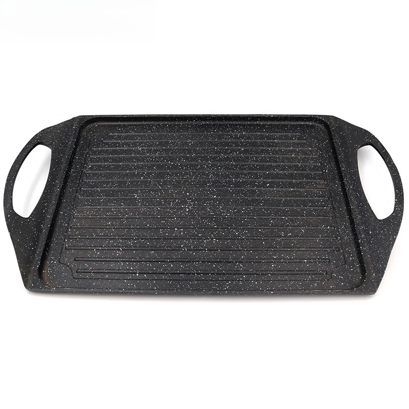 Camping Cooking Without Gas - Master Star-Flat Fry Pan, Lapisan Granit,