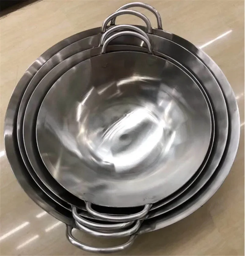 Camping Cooking Without Gas - Wajan baja tahan karat 304 ukuran