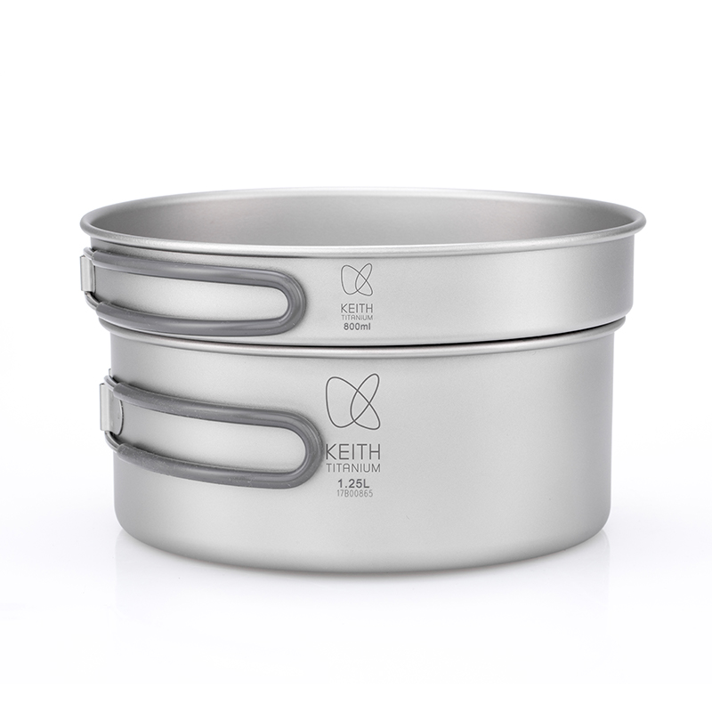 Camping Cooking Utensil Set - KEITH Set Peralatan Masak Titanium Murni