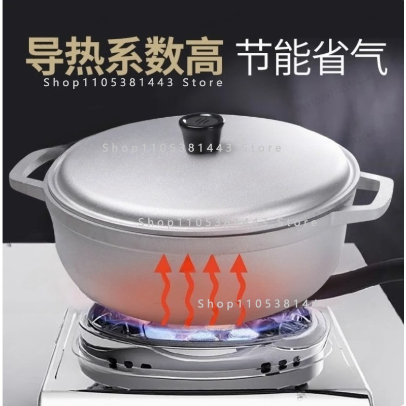 Camping Cooking Without Gas - Panci Sup Aluminium Alloy Kecil -