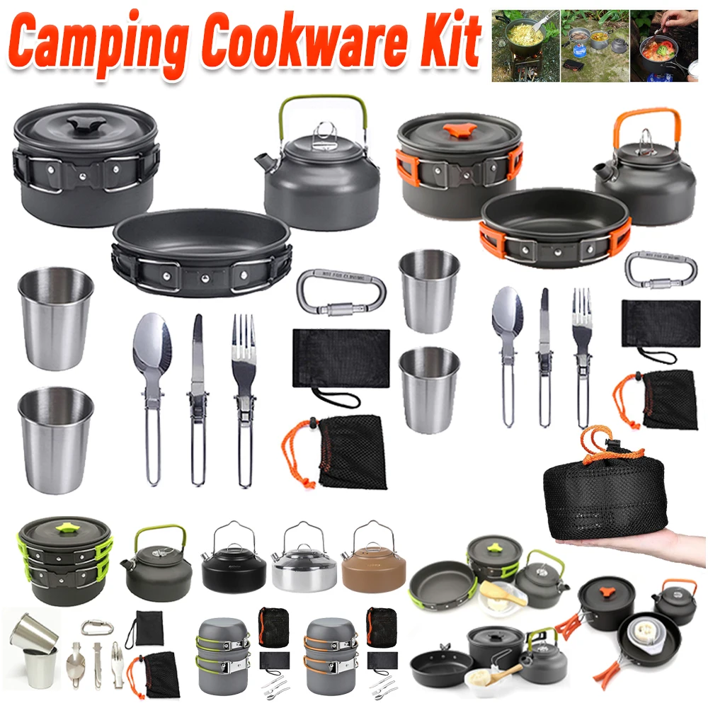 Camping Cooking Utensil Set - Peralatan Masak Berkemah Ketel Panci Wajan