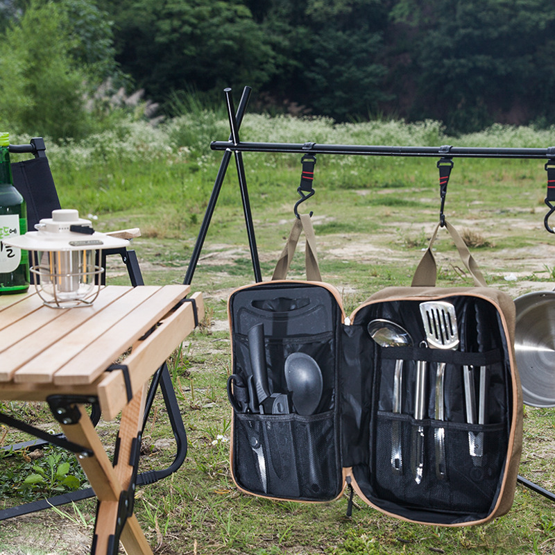 8 Buah Set Peralatan Masak Dap - Camping Cooking Utensil Set ulasan dan harga
