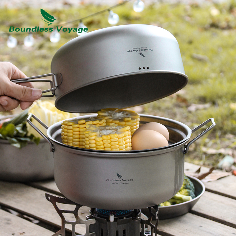 Panci Pengukus Titanium Voyage - Camping Cooking Rice ulasan dan harga