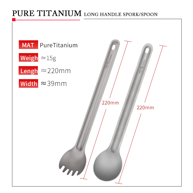 TiTo Titanium Spork Sendok Peg - Camping Cooking Basket ulasan dan harga