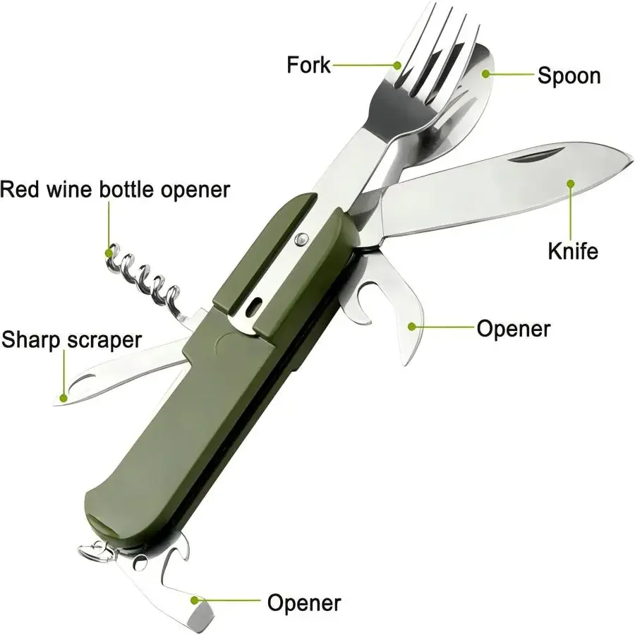 Peralatan Berkemah 5-in-1 Set  - Camping Cooking Utensil Set ulasan dan harga