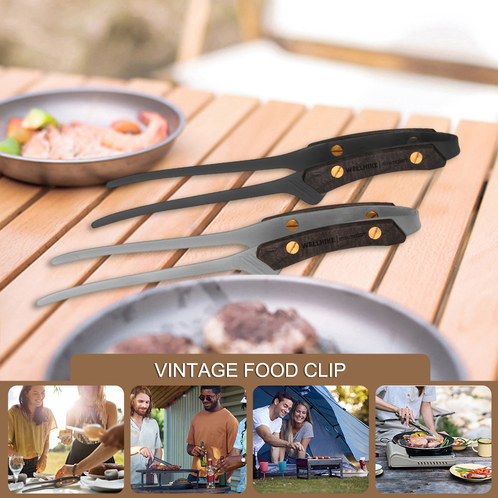 Penjepit BBQ Panggangan Barbeq - Vintage Camping Cooking Set ulasan dan harga