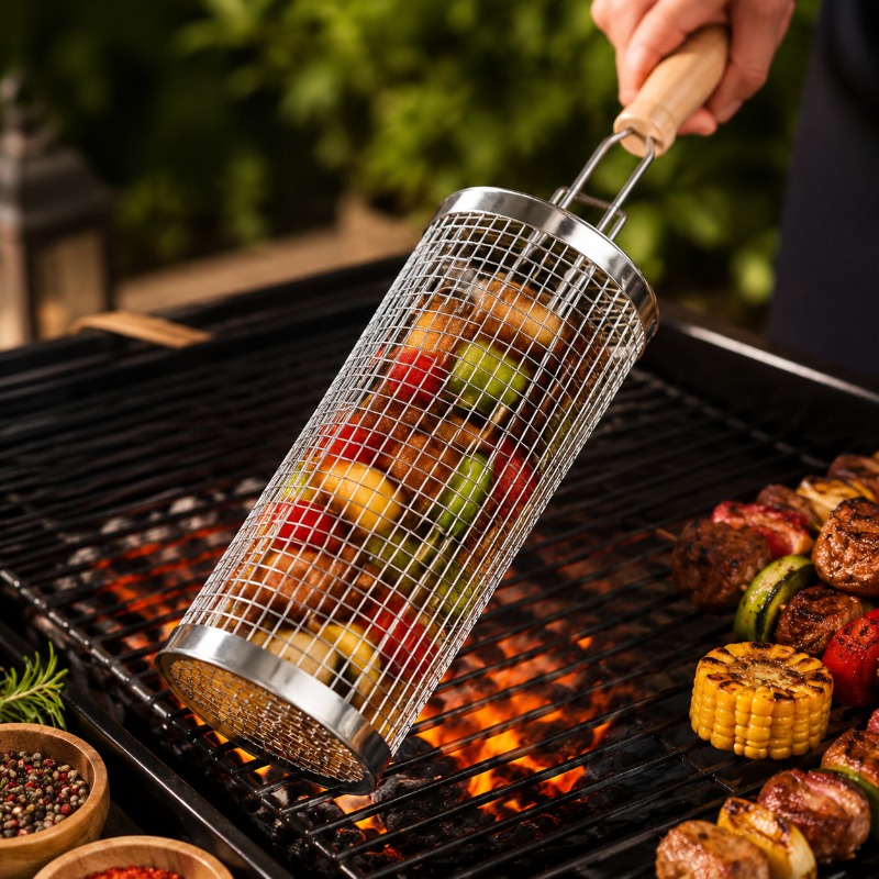 Set Keranjang Panggangan Barbe - Camping Cooking Basket ulasan dan harga