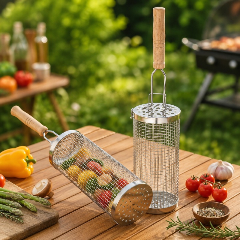 Set Keranjang Panggangan Barbe - Camping Cooking Basket ulasan dan harga
