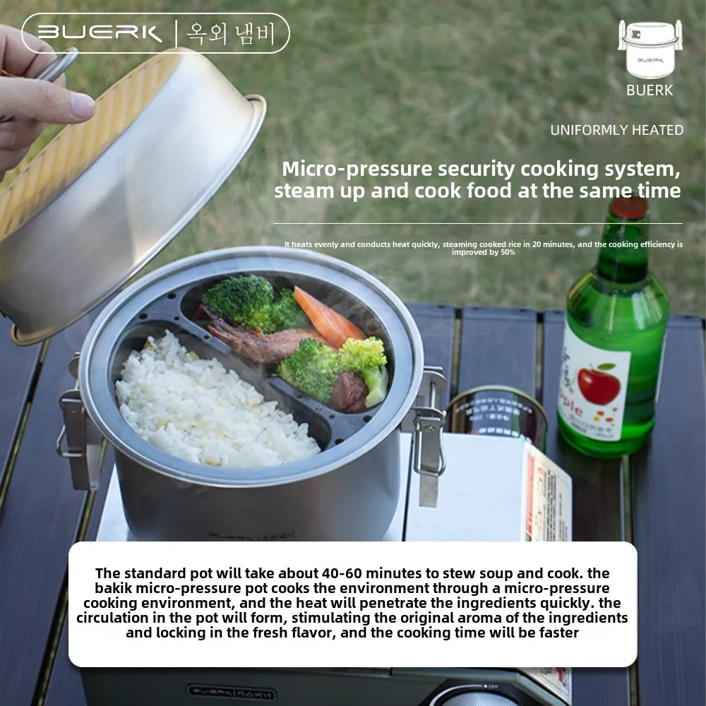 Panci kukus multifungsi untuk  - Camping Cooking Rice ulasan dan harga