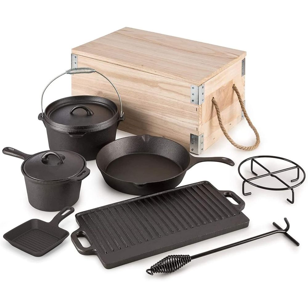 Set Peralatan Masak Oven Belan - Vintage Camping Cooking Set ulasan dan harga